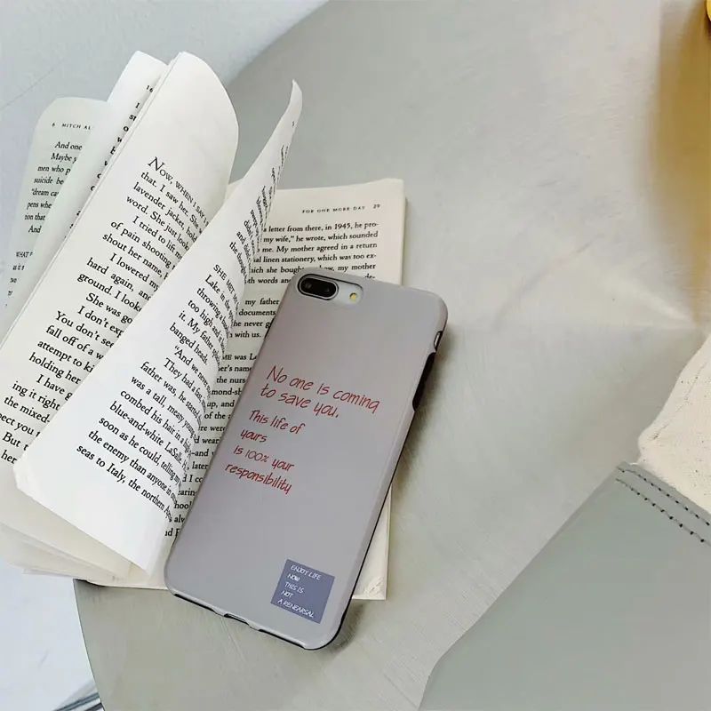 Корейский чехол для телефона с английскими буквами для iphone Xs MAX чехол XR X 6s7 8 plus мягкая задняя крышка из ТПУ