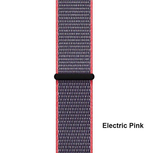 Electric pink SIKAI 20 мм нейлоновый ремешок для часов спортивные часы тканый ремень для Huami Aamazfit Молодежный ремешок для часов для Amazfit Bip Bit Молодежный выпуск - Цвет: Electric pink