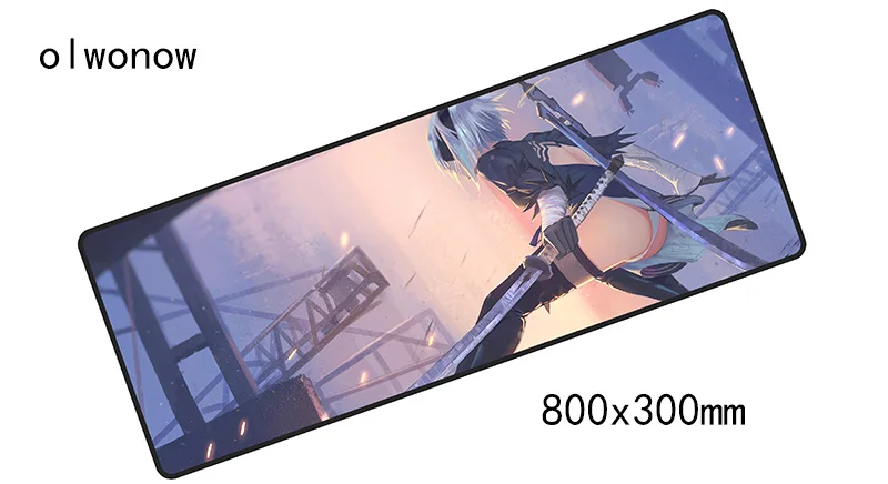 NieR Automata коврик для мыши 800x300x3 мм коврик для мыши большой коврик для ноутбука notbook компьютерный игровой коврик для мыши популярные игровые коврики для геймеров