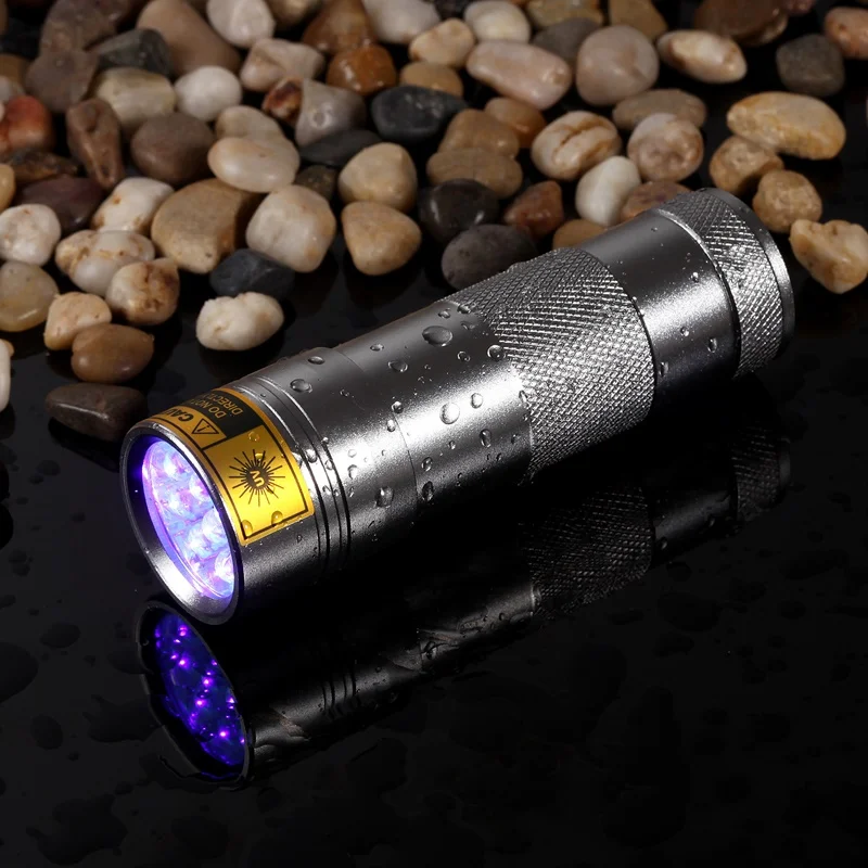 Alonefire 12 Светодиодный вспышка светильник детектор мочи 395nm водонепроницаемый УФ
