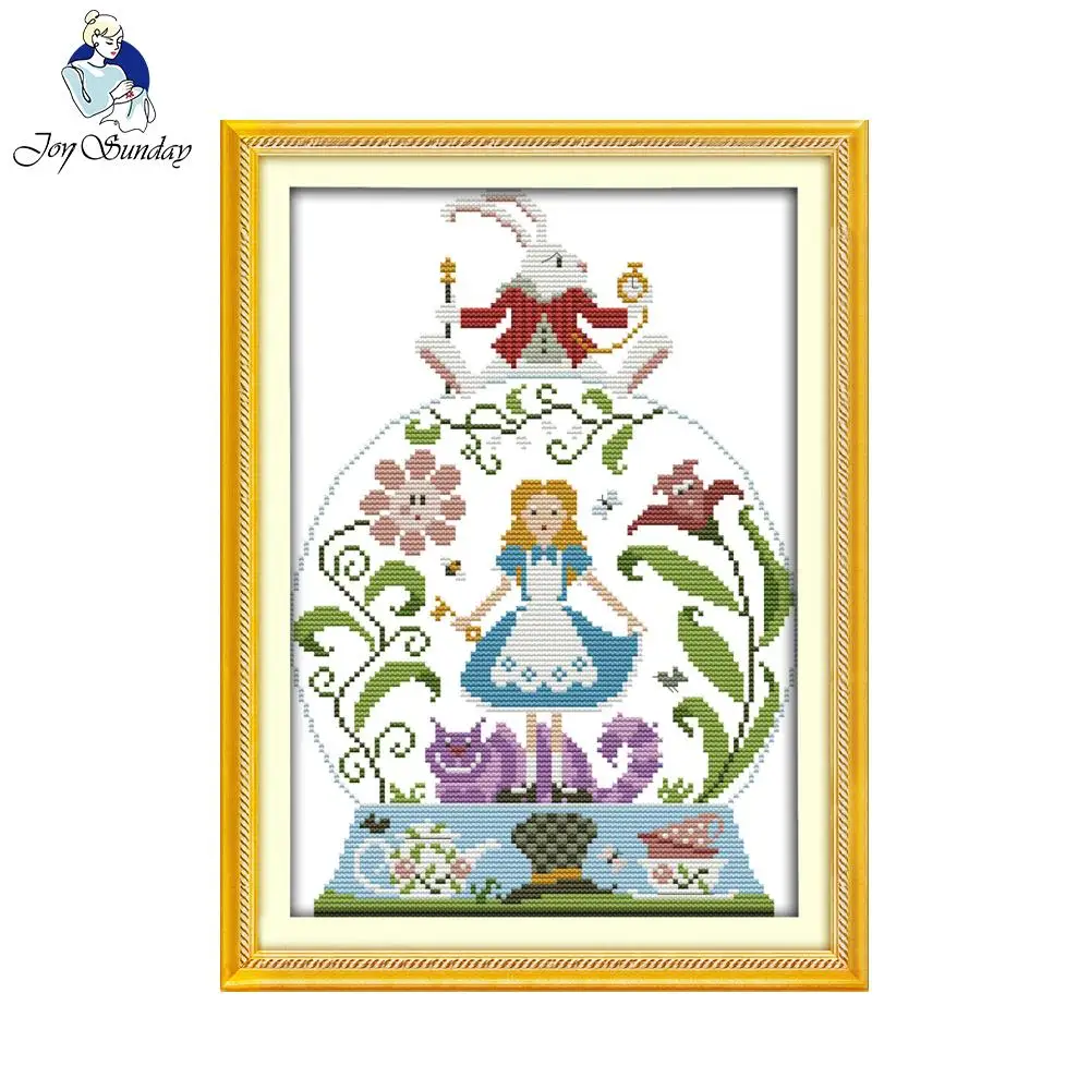 Joy Sunday сказочные сказки подсчитанные или тисненые китайские вышивки крестиком