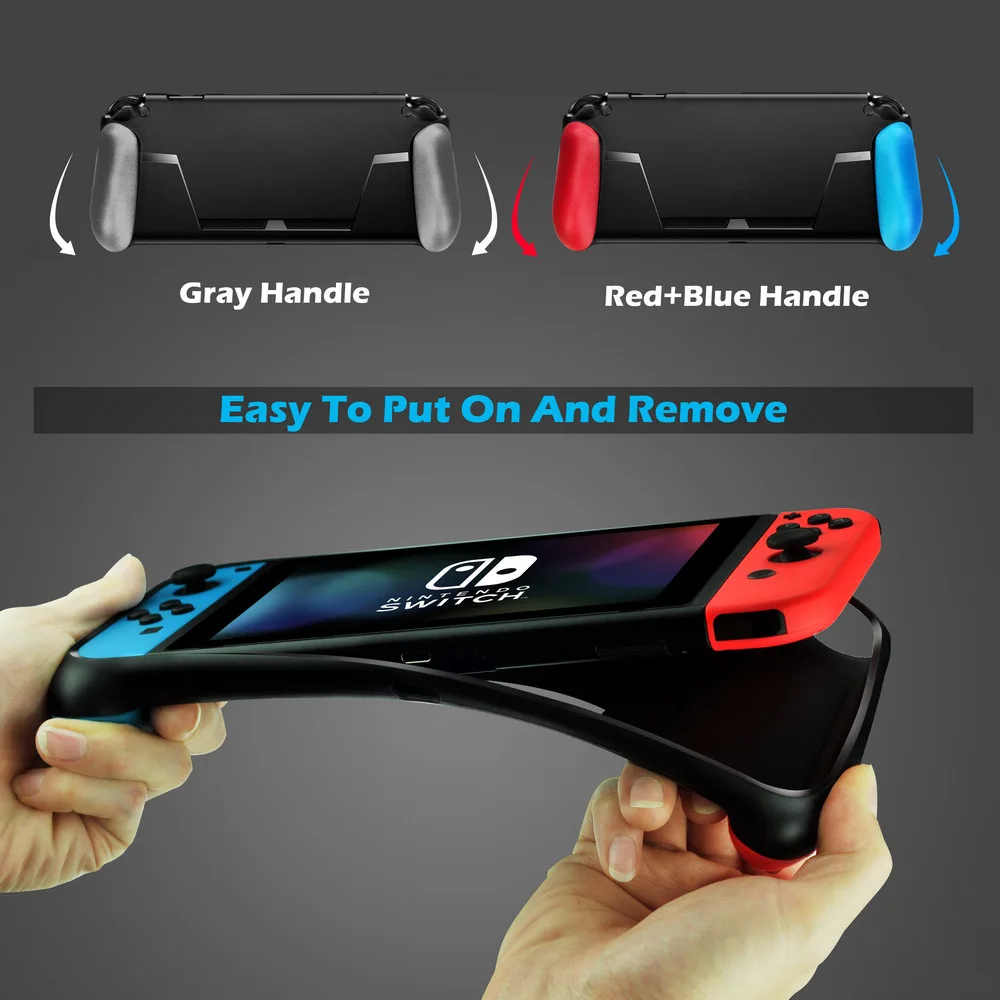 Мягкий защитный чехол для консоли Nintendo Switch NS NX из ТПУ с ручкой и карманом игровых