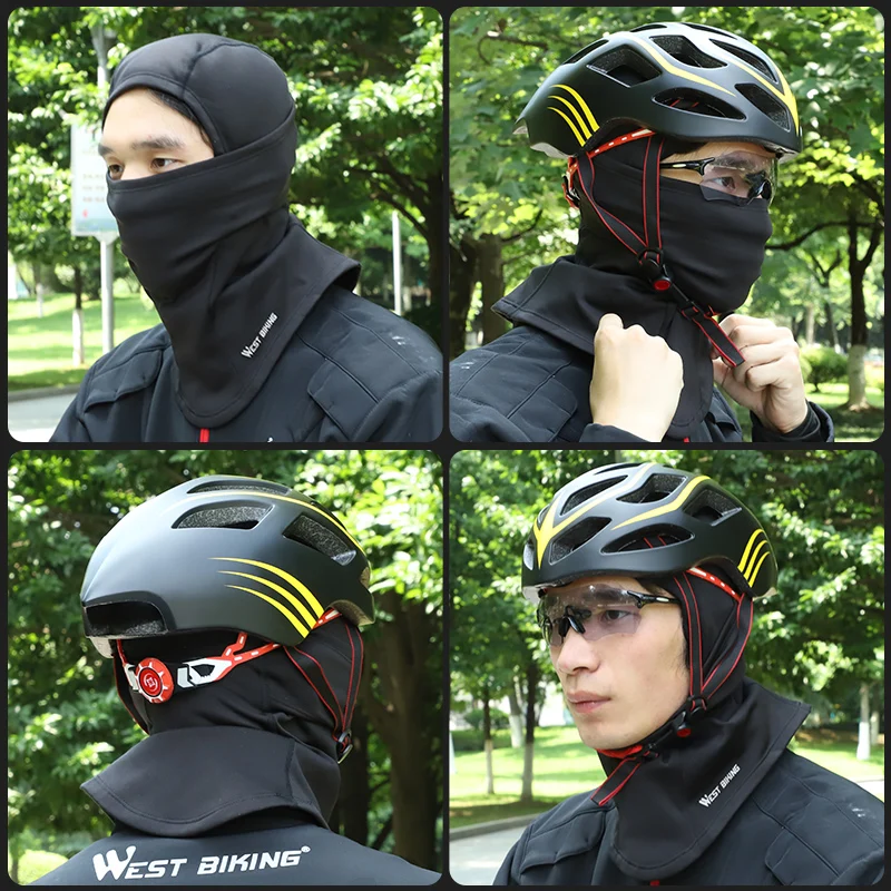 WEST BIKING зимняя велосипедная маска для лица Кепки Термальность флис велосипед
