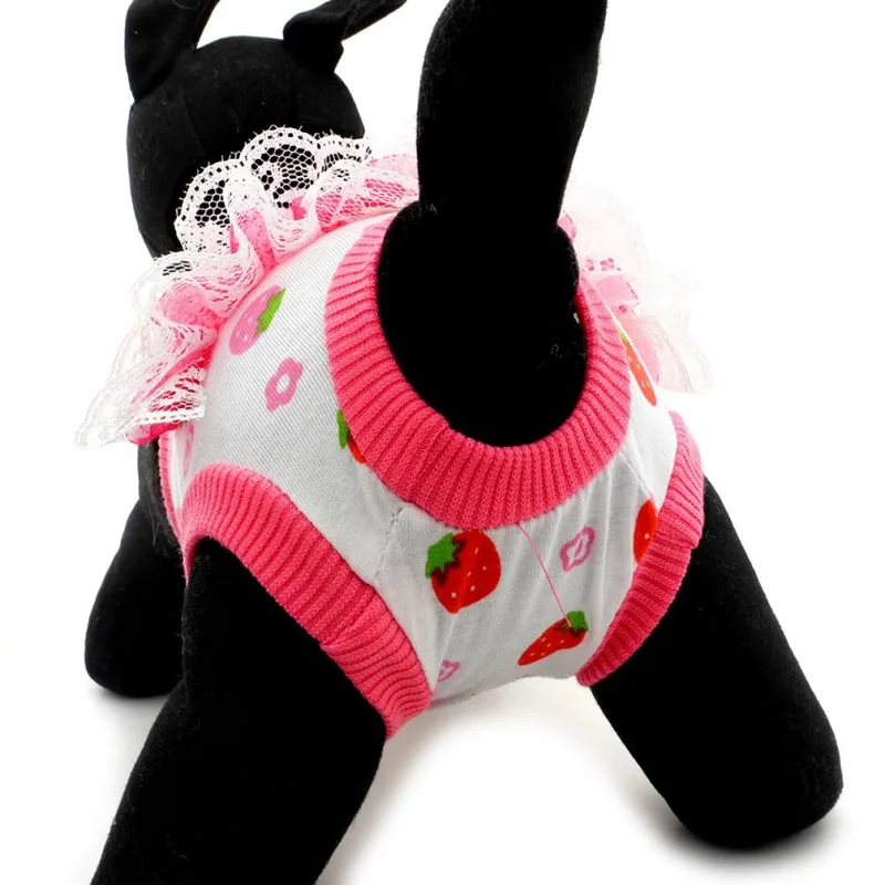 Милые собаки гигиенические физиологические штаны шифоновые моющиеся трусы для