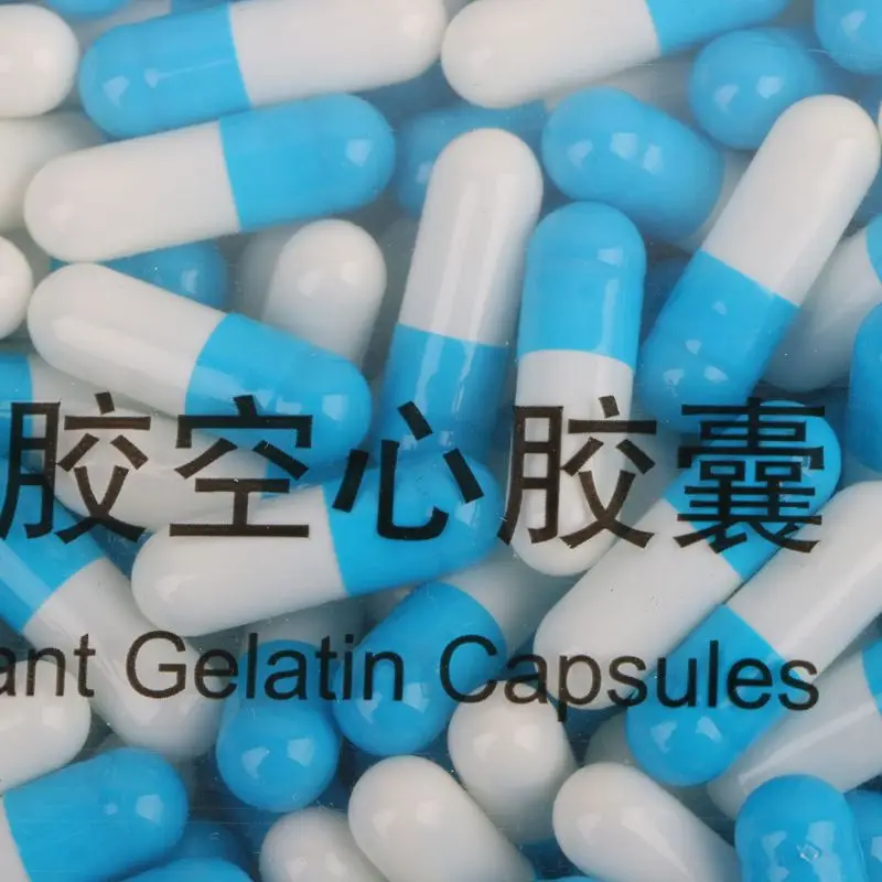 1000 Pcs Blue-white Hard Gelatin Empty Capsules Joined Or Separated 0# | Refillable Bottles