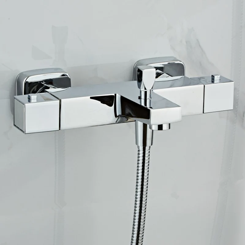 Хромированные смесители для душа термостатический смеситель ванны с