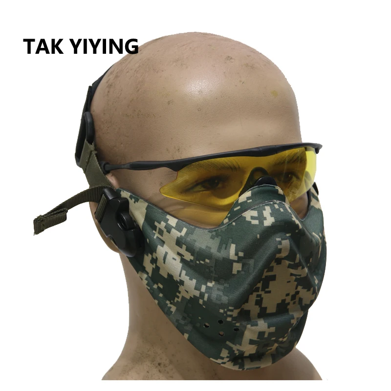 Тактическая Маска для лица TAK YIYING военная страйкбольная маска защиты рта