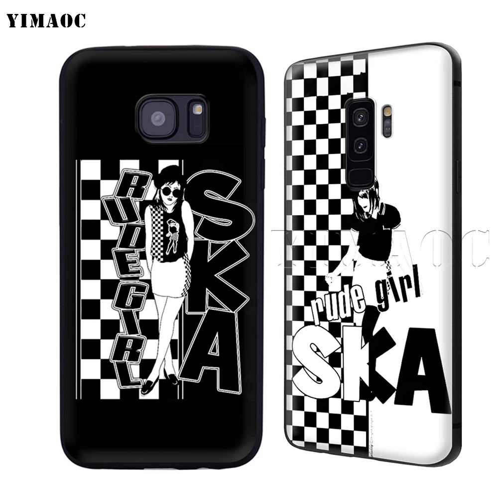 YIMAOC Ska Man Girl Мягкий силиконовый чехол для Samsung Galaxy S6 S7 Edge S8 S9 Plus A3 A5 A6 Note 8 9 | Мобильные