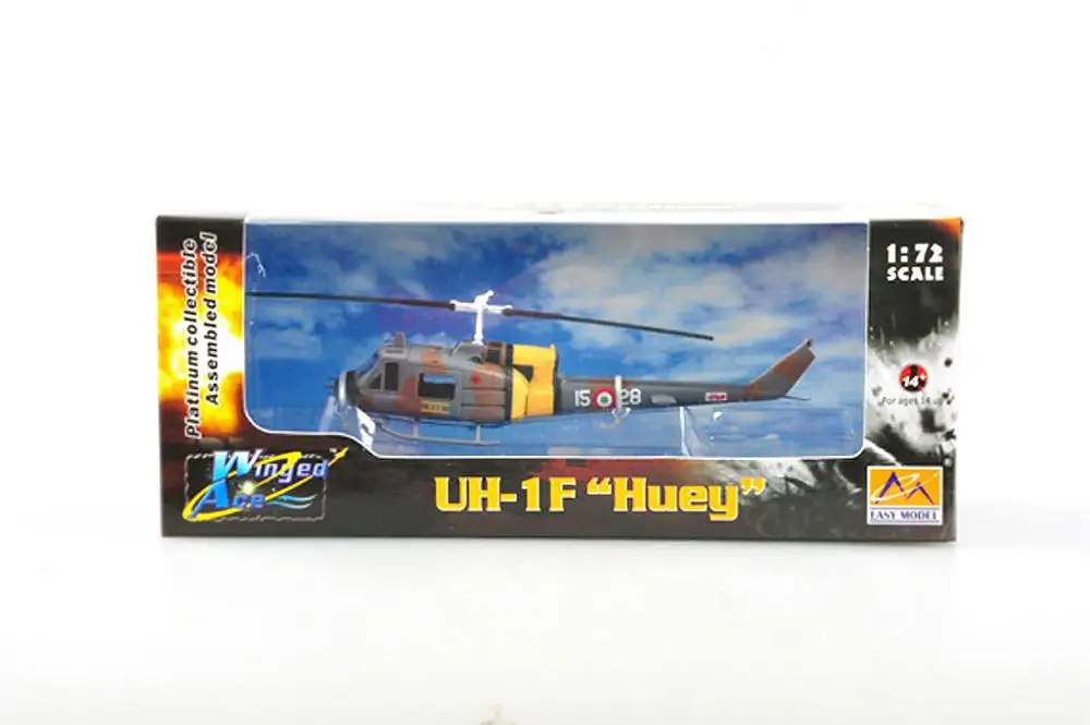 США UH 1F итальянский ВВС 1/72 готовый вертолет легкая модель без литья под
