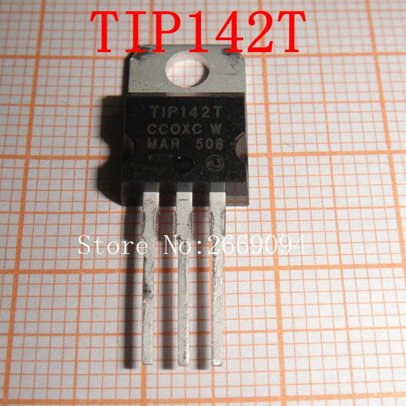 

10 шт. Бесплатная доставка TIP142T P142 NPN транзистор Дарлингтона 100 в/15 А
