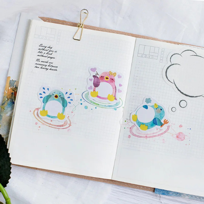 45 шт./кор. милые Пингвины животные бумажные наклейки украшения DIY Дневник