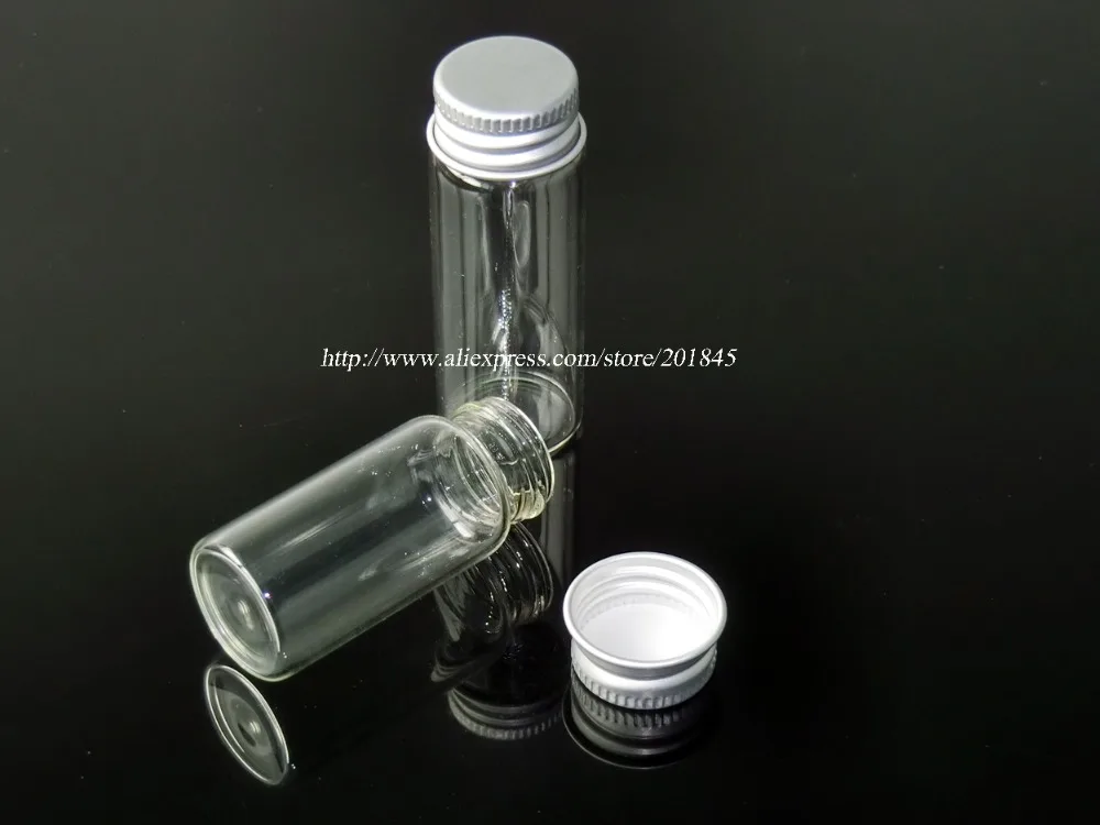 Оптовая продажа 100 шт./лот стеклянные бутылки с алюминиевой крышкой пустые