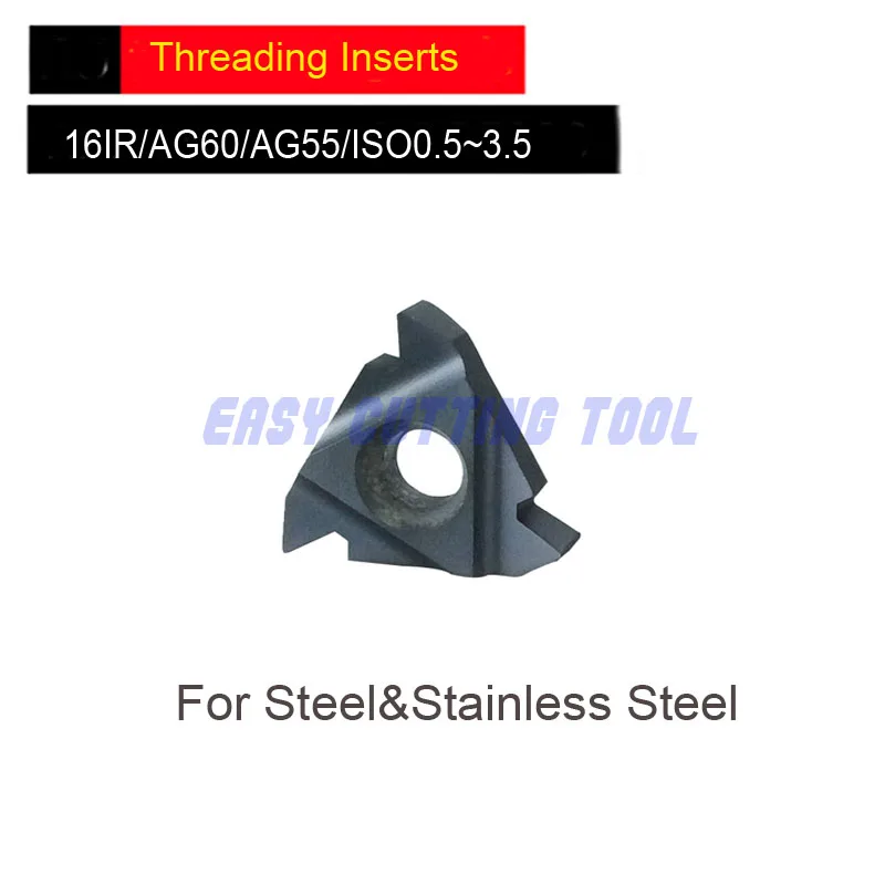 16IR AG60 AG55 ISO0.5 ~ ISO3.5 14BSPT 8NPT 14NPT 11 Вт 14 * 10 шт резьбовые карбидные вставки для стали и