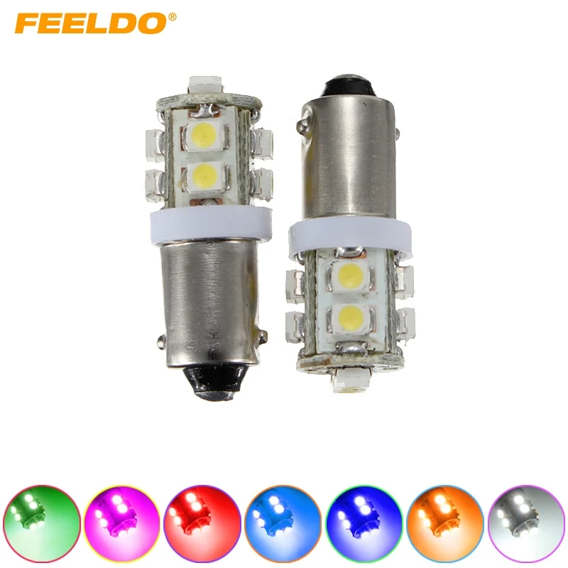 FEELDO 2 шт. BA9S T4W W5W 1210 3528 10SMD внутреннее светодиодный льное светодиодное освещение
