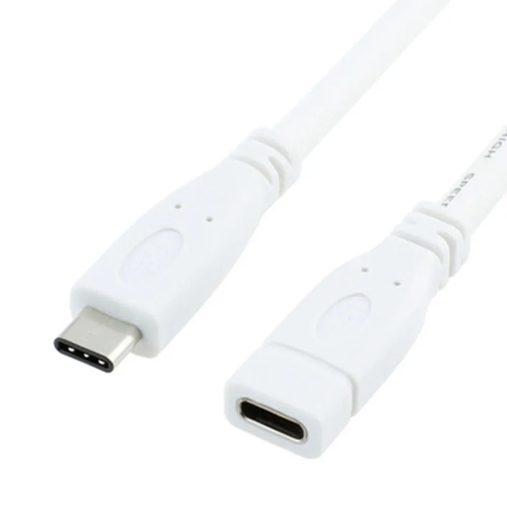 Черный Удлинительный кабель USB Type C разъем 3 1 PD для быстрой зарядки и передачи