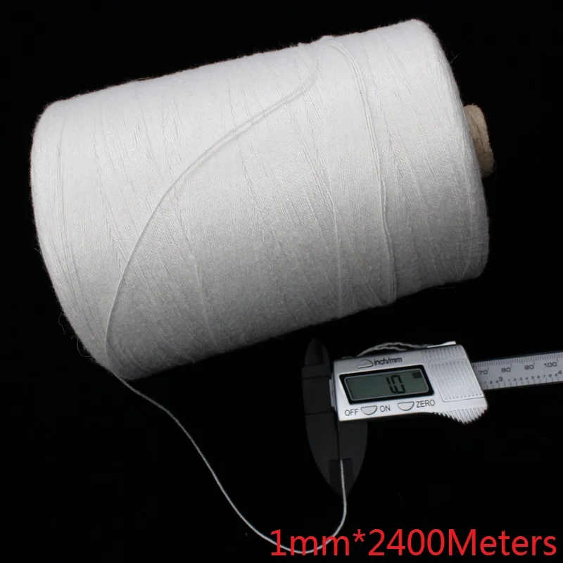 

1mm*2400 Meters Cotton Rope 3 Strands Cord For DIY Handmade Garment Tag Accessory Craft Decorate