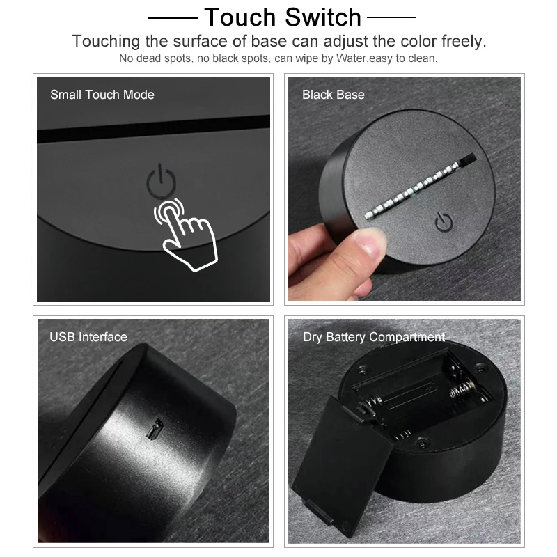 Дистанционная 3D лампа воздушный шар Санта-Клаус ночник RGB атмосферный свет