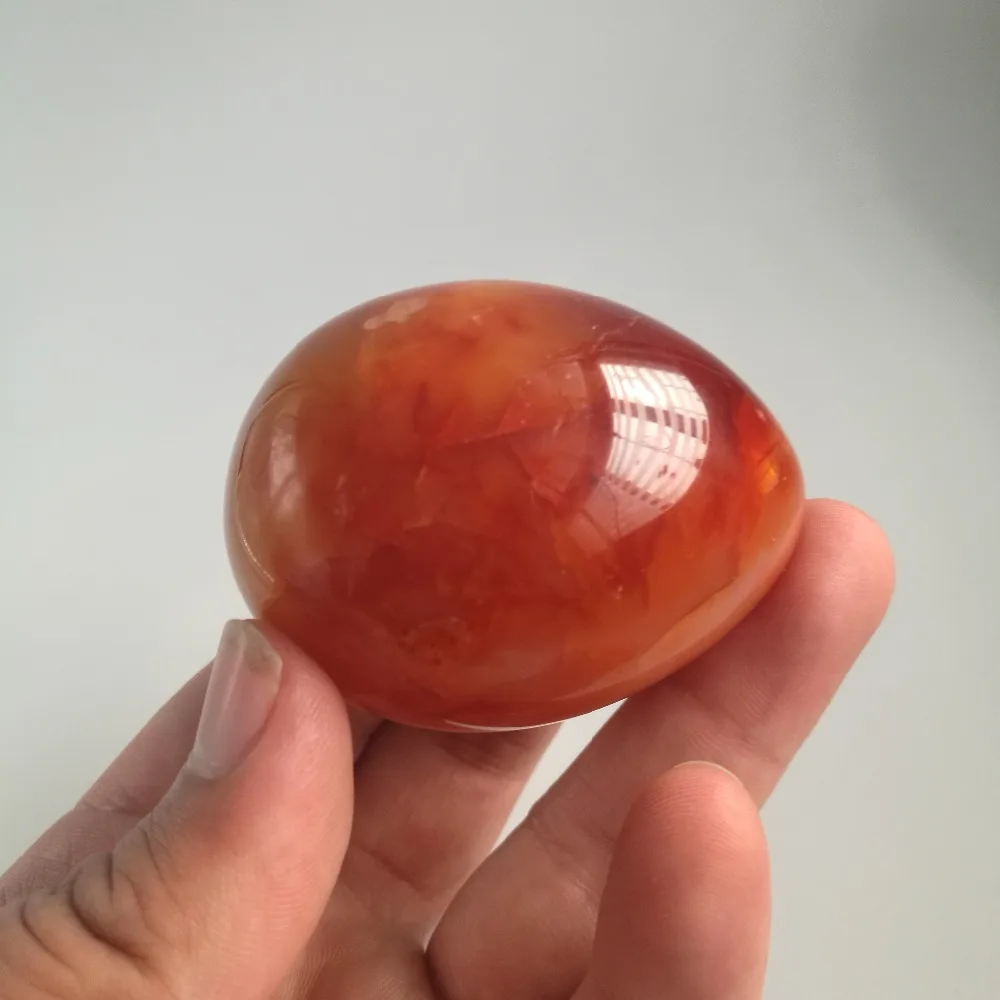 

natural red agate egg polished quartz crystal healing stones