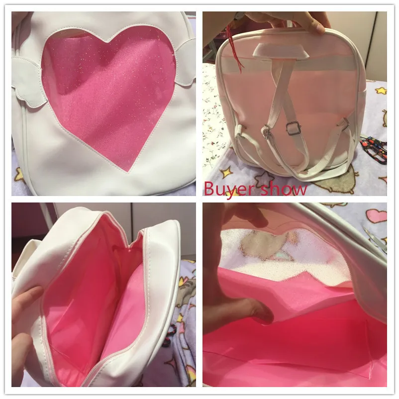 Miyahouse Itabag элегантный дизайн маленькое милое сердце женский рюкзак из искусственной кожи женский рюкзак крылья Студенческая сумка женский рюкзак