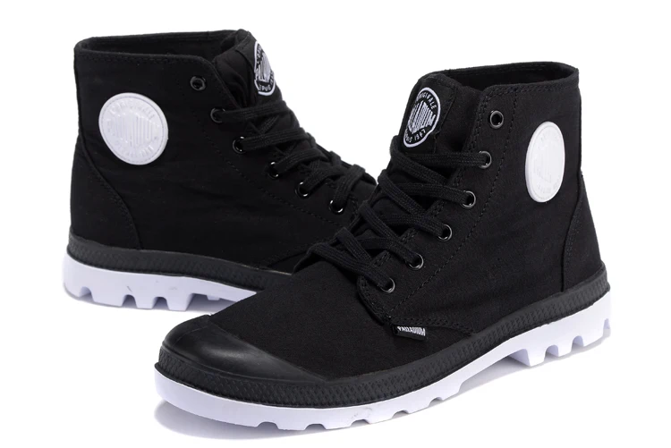 PALLADIUM Pampa Classic Sneakers black and white Fur Boots Canvas Shoe Ankle Botas Cowboy Fashion Casual Shoes 40-44 |