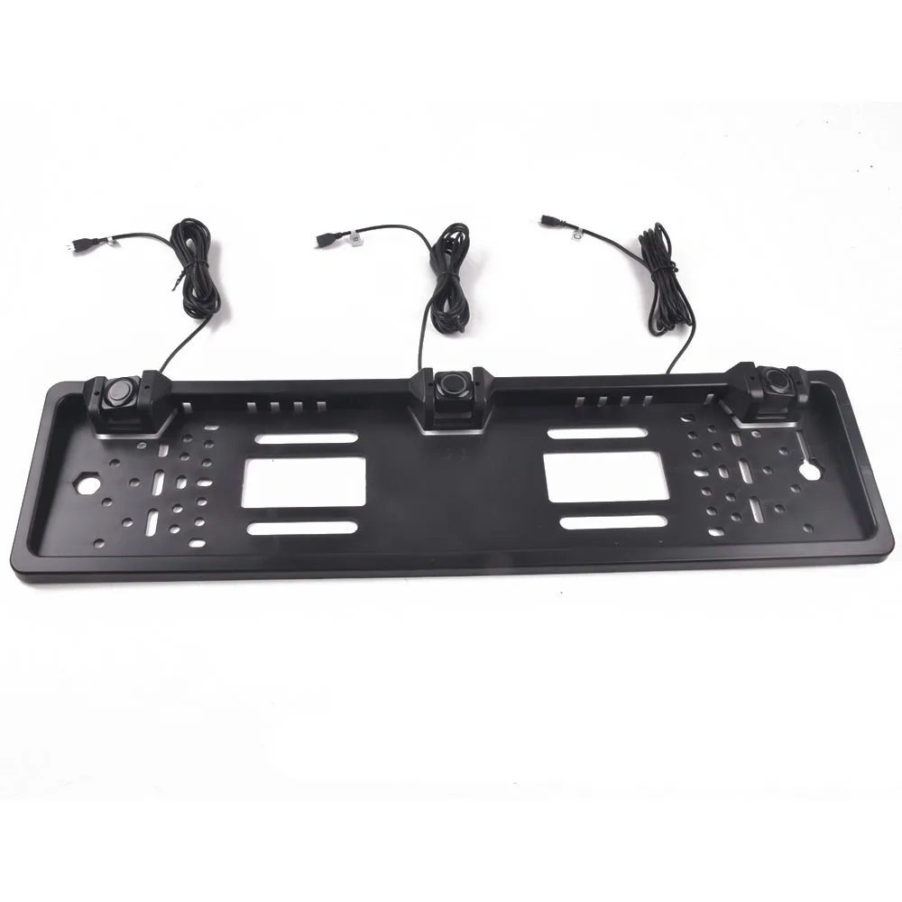 $141.39 Car Parking Sensors Parktronics European License Plate Frame Reversing Radar with 3 Sensors EU Plate Frame