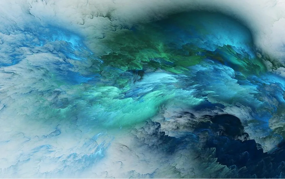 Clouds flowing color ceiling frescoes photo wall murals wallpaper 3d | Обустройство дома