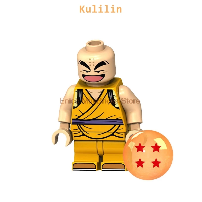 Kulilin Аниме Powerpuff девушка фигурка цветок Лютик пузыри Dragon Ball Супер Герои строительные блоки игрушки для детей - Цвет: Kulilin