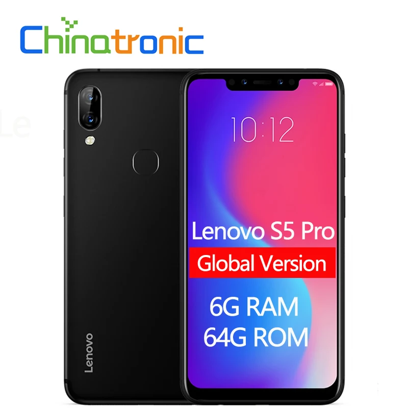 Lenovo S5 Pro L58041 ZUI 4G FDD LTE 6," QHD 2246x1080 мобильный телефон Восьмиядерный Snapdragon с двумя камерами и отпечатком пальца