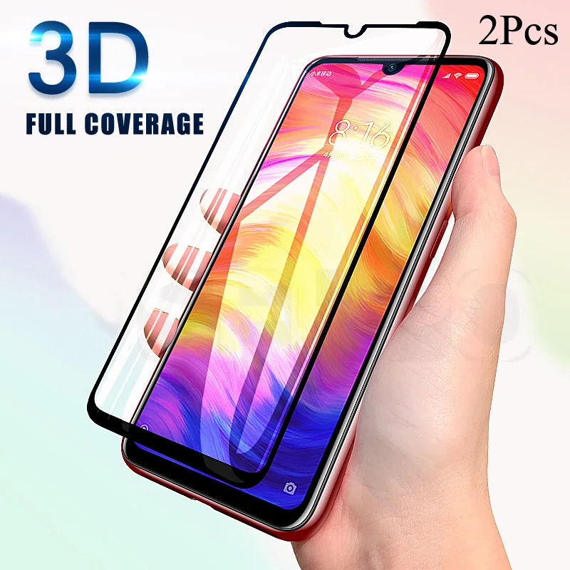 Закаленное стекло с полным покрытием для Xiaomi Redmi 7 Note 6A 6 Pro Защита экрана Mi 9 8 SE