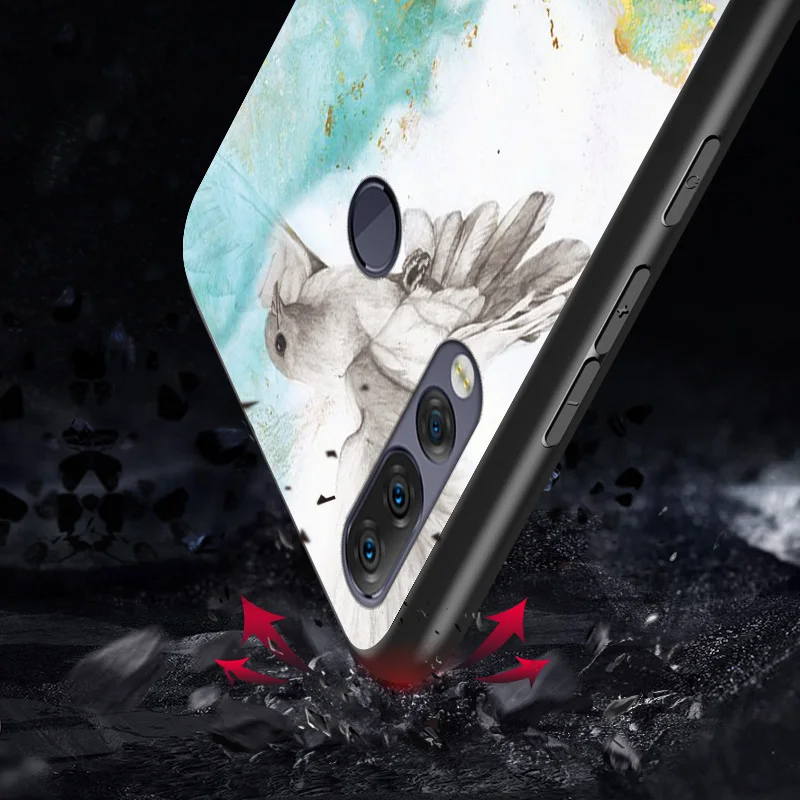 Чехол 6 3 дюйма для Lenovo Z5S стеклянный мраморный жесткий чехол накладка мягкий из
