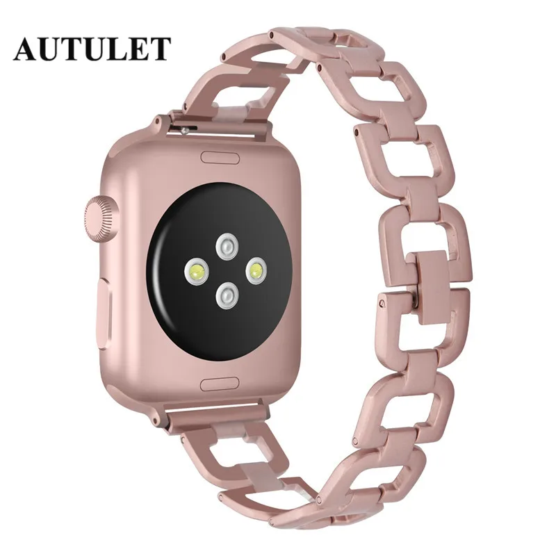 Apple watch ремешок из нержавеющей стали bling Женщины мм 38 42 водостойкий браслет цена