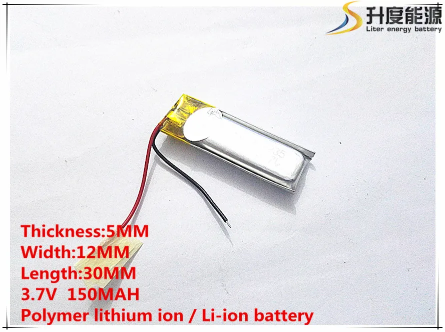 

Бесплатная доставка от 1 шт. 051230 501230 150MAH BT150 Bluetooth гарнитура 3,7 V литий-полимерный аккумулятор 37V