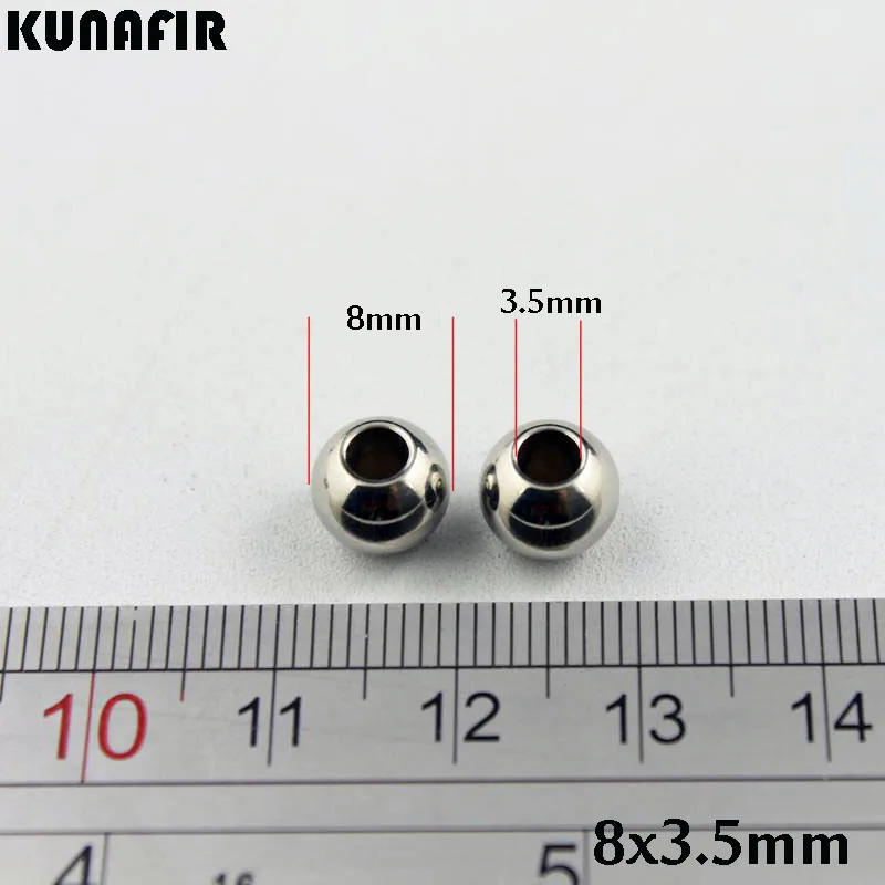 3.5mm hole 200pcs 1,5 мм/2 мм/2,5 мм/3,5 мм отверстие 8 мм гладкие, из нержавеющей стали Новинка! фигурные бусины ювелирных украшений Hand-Made запчасти аксессуары 200 шт. ZSP033 - Цвет: 3.5mm hole 200pcs