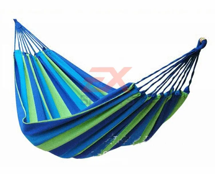 1X Открытый Кемпинг толстый холст гамак красочные полосатые садовые качели и