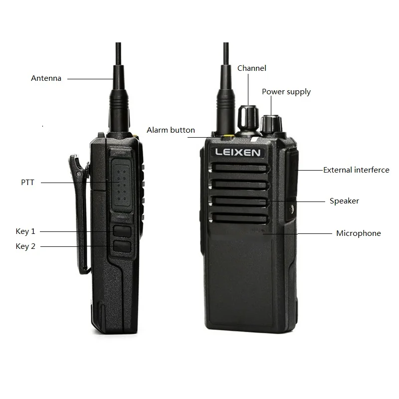 Портативная рация 25 Вт Baofeng LEIXEN 4000 мАч Высокая мощность UHF 400-480MHz Ham CB радиостанция