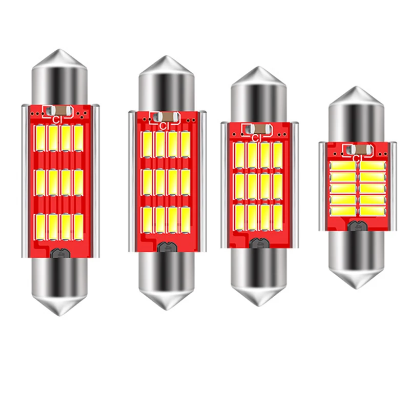 Festone 31 мм 36 39 41 cupola 12SMD 4014 LED CANBUS Auto Interni luce 5 Вт Lampadine Luci Della Targa di immatricolazione 12 В|led canbus|4014