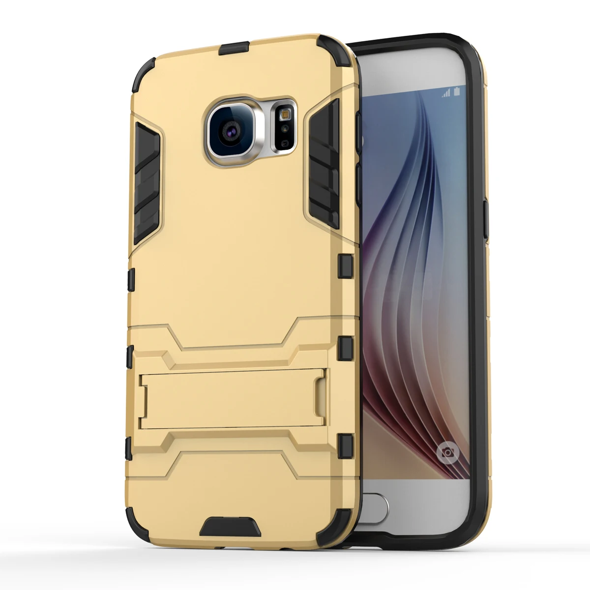 Армированный чехол для Samsung Galaxy S7 G9300 сверхпрочный гибридный жесткий мягкий