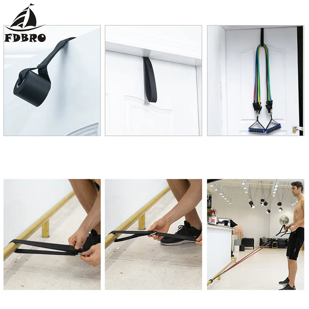 FDBRO домашнее оборудование для фитнеса тянущийся трос тренировочные Эспандеры