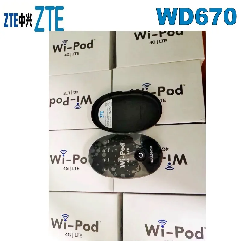 Лот из 100 шт zte горячая Распродажа 150 Мбит WD670 WI POD Портативный 4G LTE Карманный wifi-роутер
