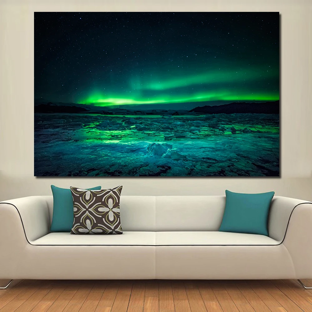 Бесплатная доставка большая картина JQHYART маслом настенная живопись Северное