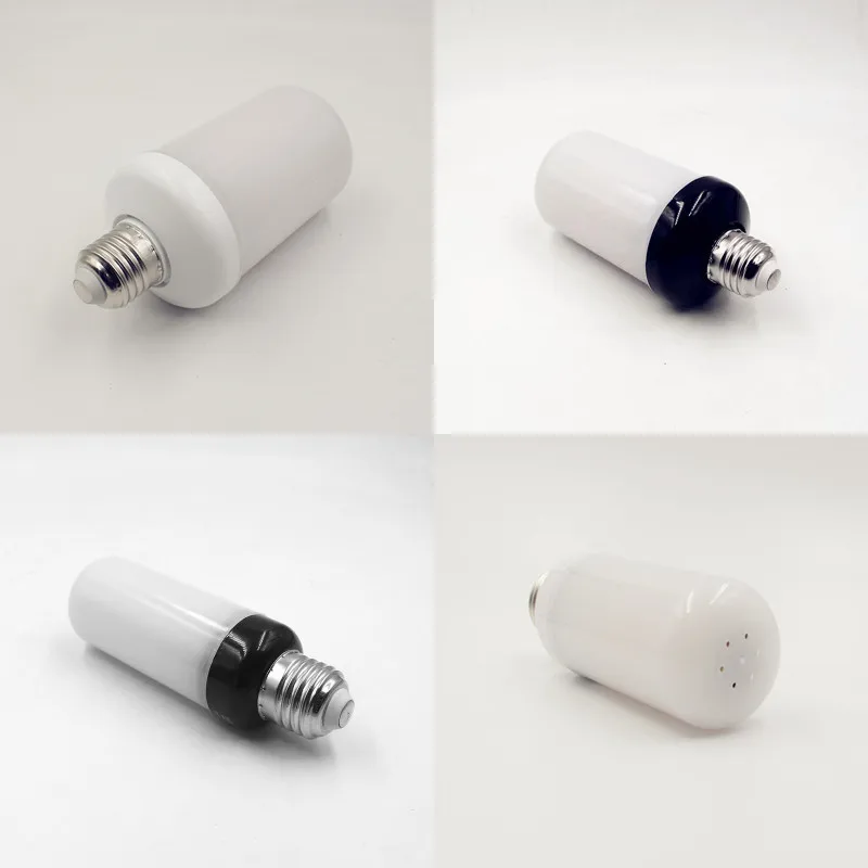 E27 E26 E14 Светодиодный ная лампа с эффектом пламени 7 Вт 9 2835SMD Мерцающая эмуляция