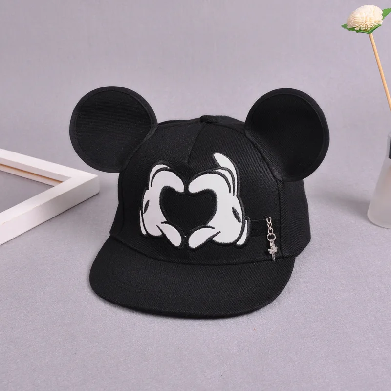 Summer Baby Kids Baseball Cap Cartoon Cute Big Ear Snapback Adjustable Caps Boys Girls Children Flat Hip Hop Hat | Детская одежда и