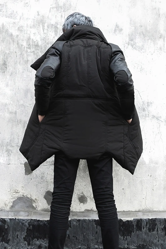 2017 зимнее Новое мужское модное повседневное теплое пальто с высоким воротником