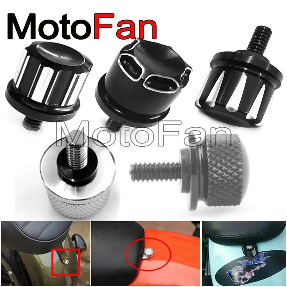 

Stylish Motorcycle Seat Bolt Screw Replacement 1/4" - 20 Thread CNC Aluminum for Harley 1996-2017 Sportster Street Bob