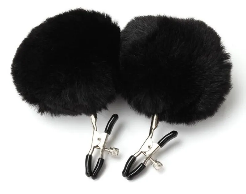 Hair ball Metal Nipple Clamps Breast Clip Clamp Female Clitoris Clips Adult Games BDSM Sex Toys | Красота и здоровье