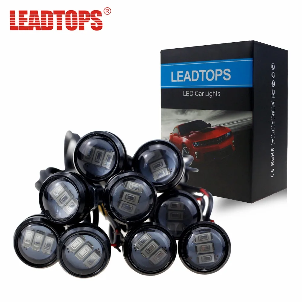 LEADTOPS 10X 12В орлиный глаз дневной ходовой светильник Точечный DRL Маленький Винт
