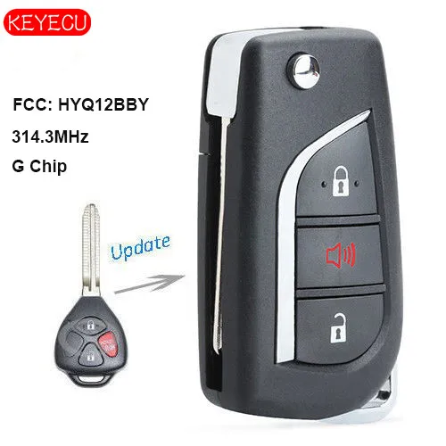 Пульт дистанционного управления Keyecu для Toyota 2010 16 4runner 2012 2015 Yaris FCC|Ключ от авто| |