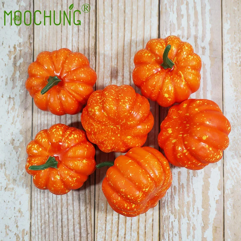 MOOCHUNG 10 шт. искусственные декоративные тыквы для Хэллоуина поддельные еда
