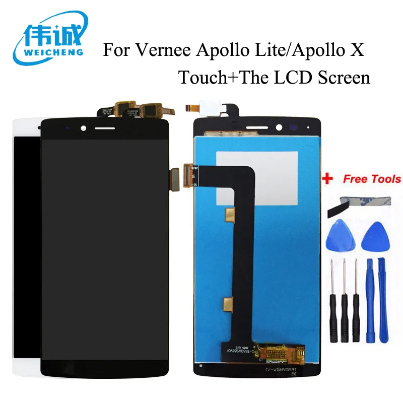 WEICHENG для Vernee Apollo Lite ЖК дисплей + TP кодирующий преобразователь сенсорного экрана в