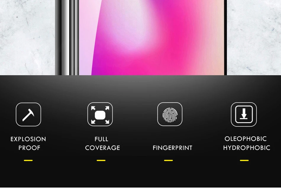 2-в-1 на Samsung Galaxy A50 объектив камеры пленочная& 9D Защитная пленка для экрана из закаленного стекла для Galaxy A50 A505F
